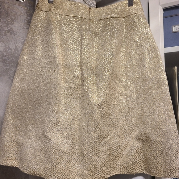 Pink Tartan gold pleated skirt Sz 2 - Picture 3 of 7